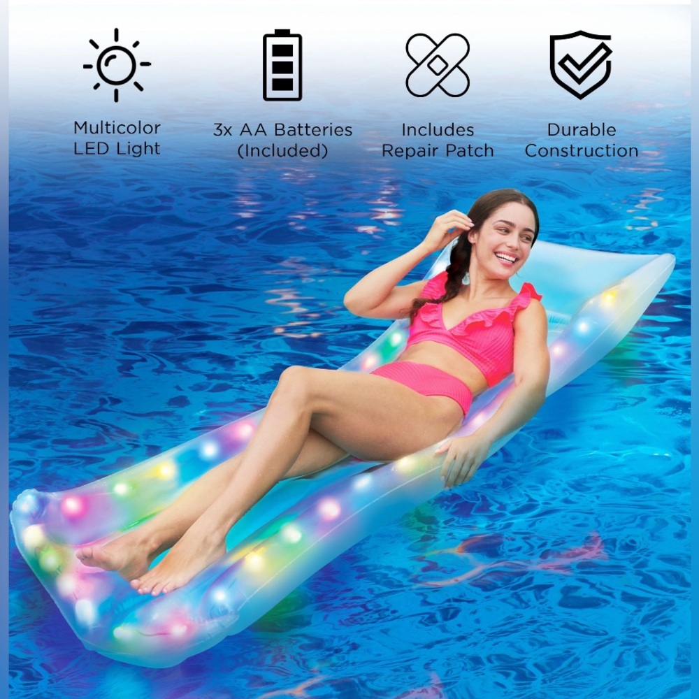Bluescape Light-Up Pool Mat with Multicolor LEDs - Picture 4 of 5